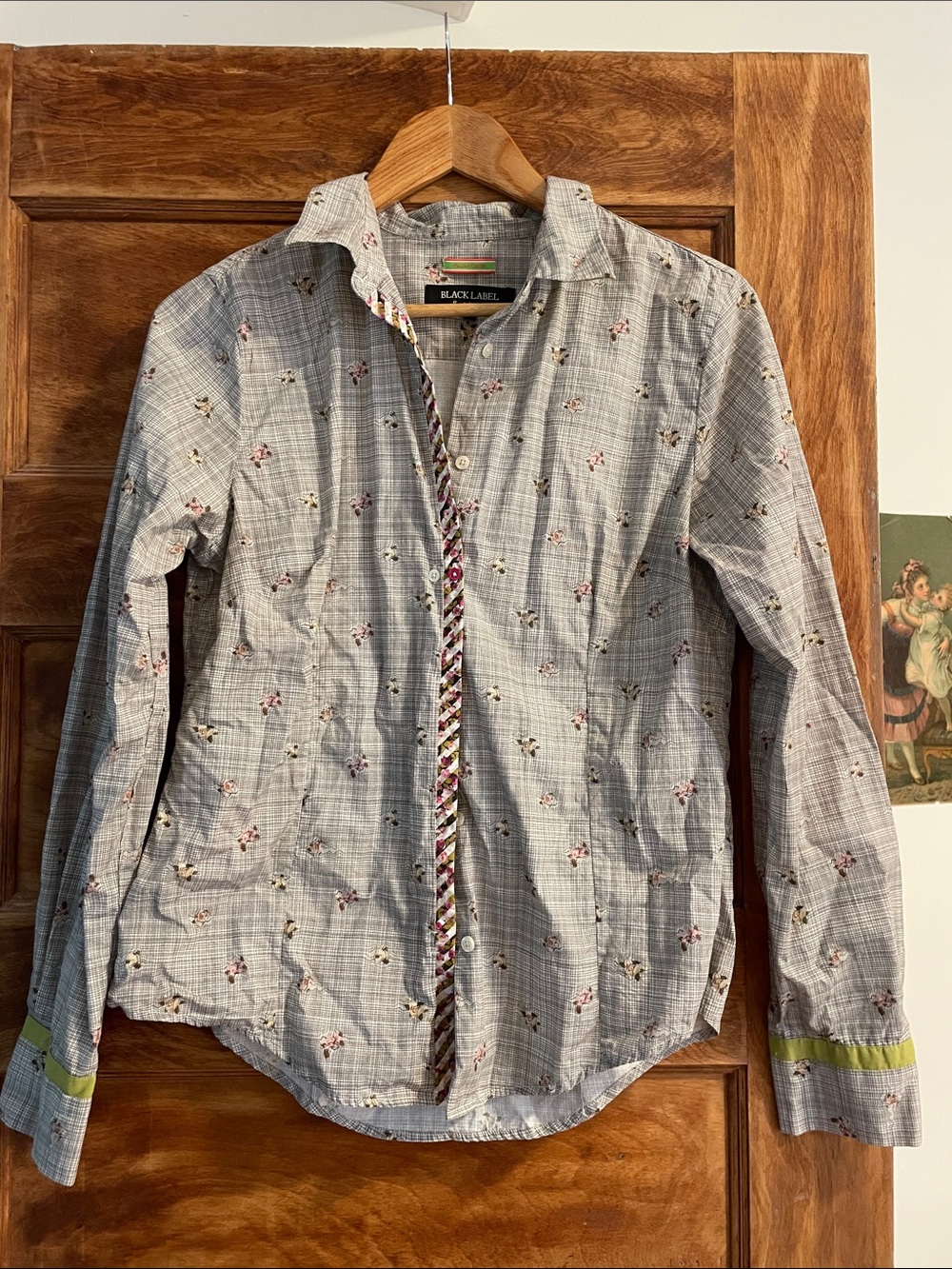 Paul Smith Black Label Italian cloth button down floral shirt